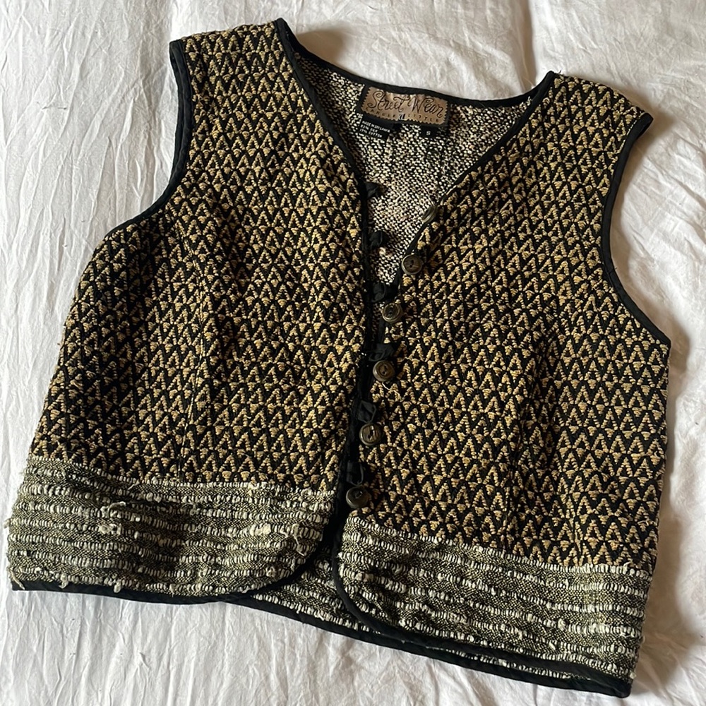 Silk & cotton vest